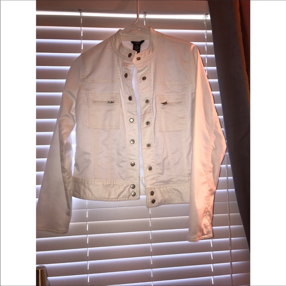 White jean jacket